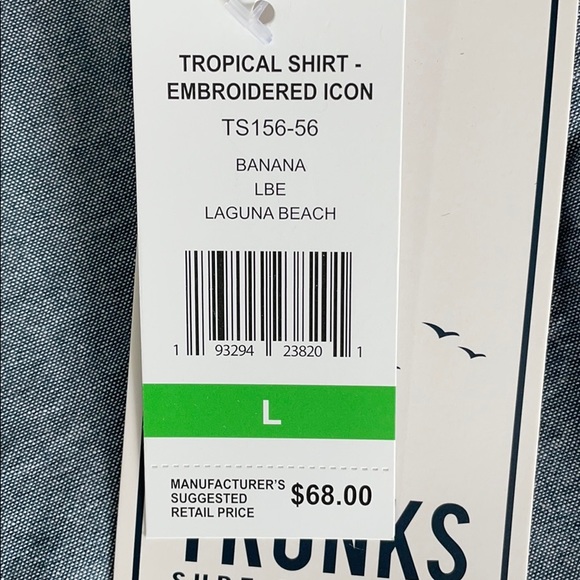 Trunks Surf & Swim Short Sleeve Button Front NWT - Picture 10 of 11